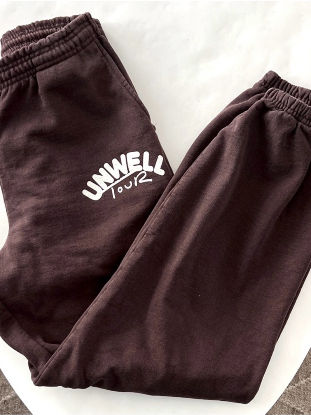 Call Her Daddy UNWELL Tour Brown Sweatpants size Med | Alex Cooper